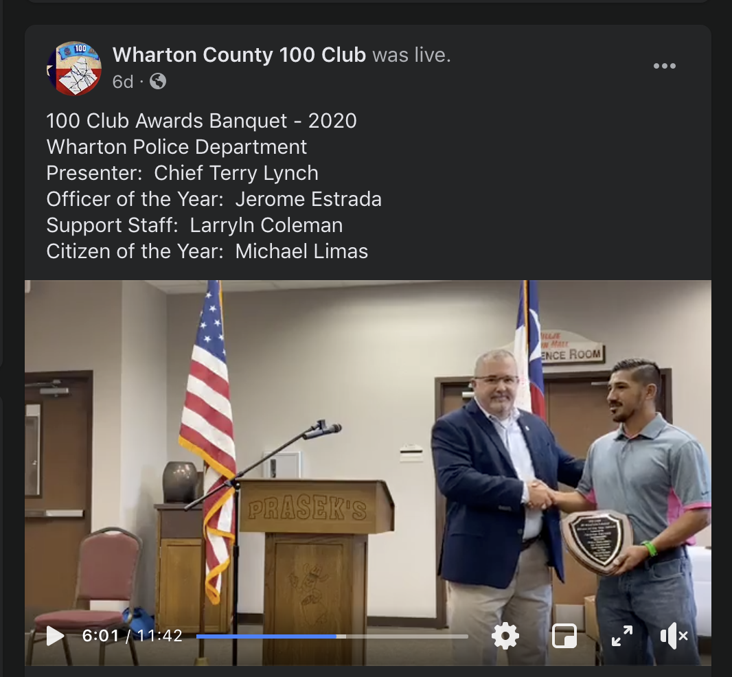 WC 100 Club Banquet
